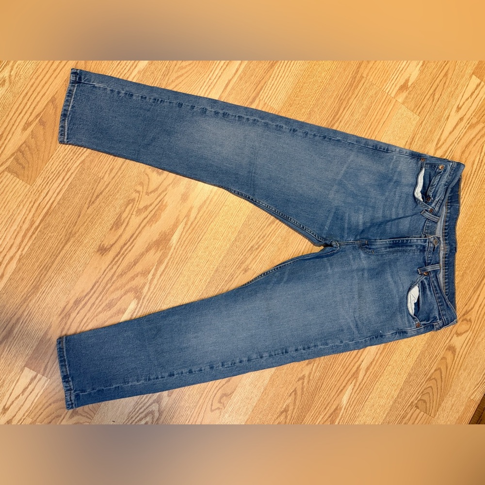 Men's Blue Denim Jeans - Classic Straight Fit